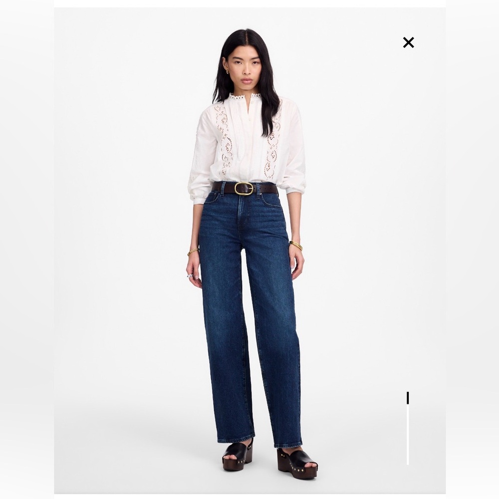 Madewell Perfect Vintage Wide Leg Jean Nighthawk Wash, Size 26